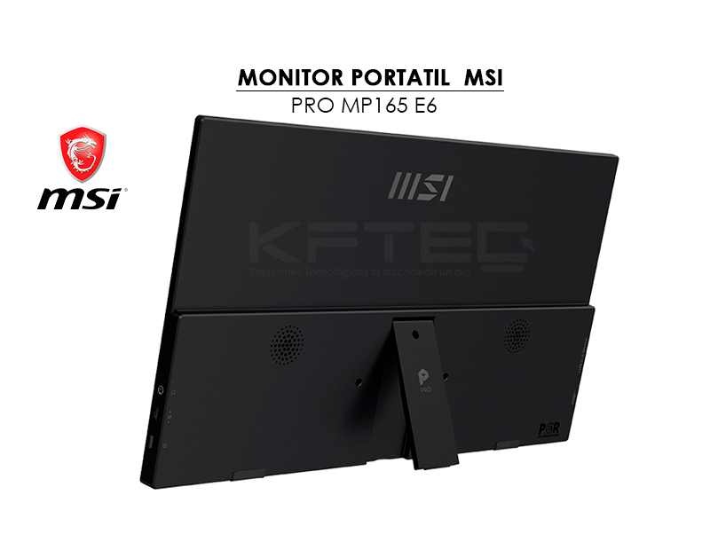 MONITOR PORTATIL MSI 15.6″ (PRO MP165 E6) PANEL IPS | 60HZ- 4MS | HDMI – 2 USB-C - Imagen 3