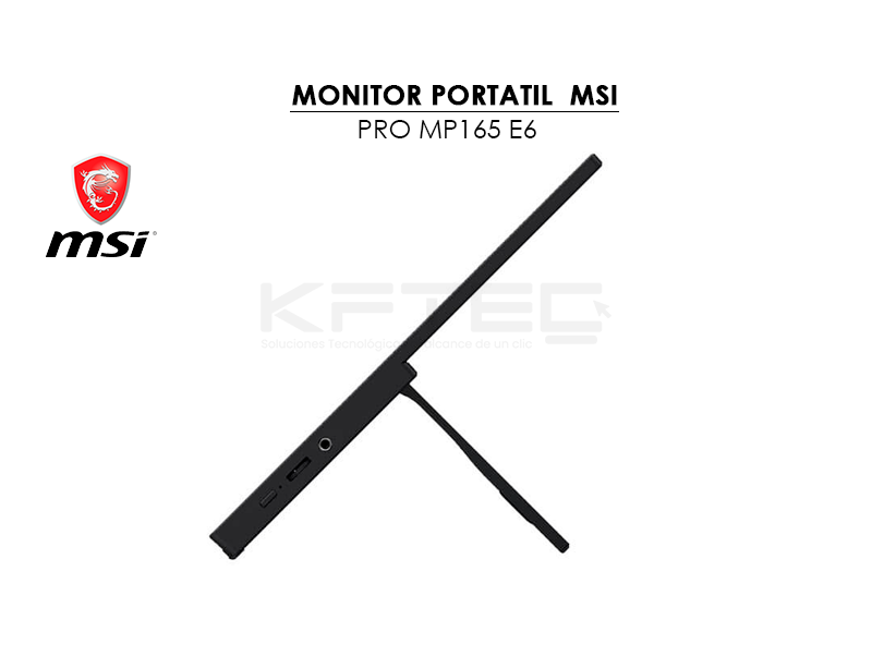 MONITOR PORTATIL MSI 15.6″ (PRO MP165 E6) PANEL IPS | 60HZ- 4MS | HDMI – 2 USB-C - Imagen 4