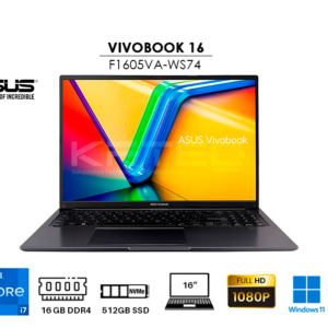 LAPTOP ASUS VIVOBOOK 16 F1605VA-WS74 CORE I7-1355 16GB 512GB SSD 16 WUXGA WINDOWS 11