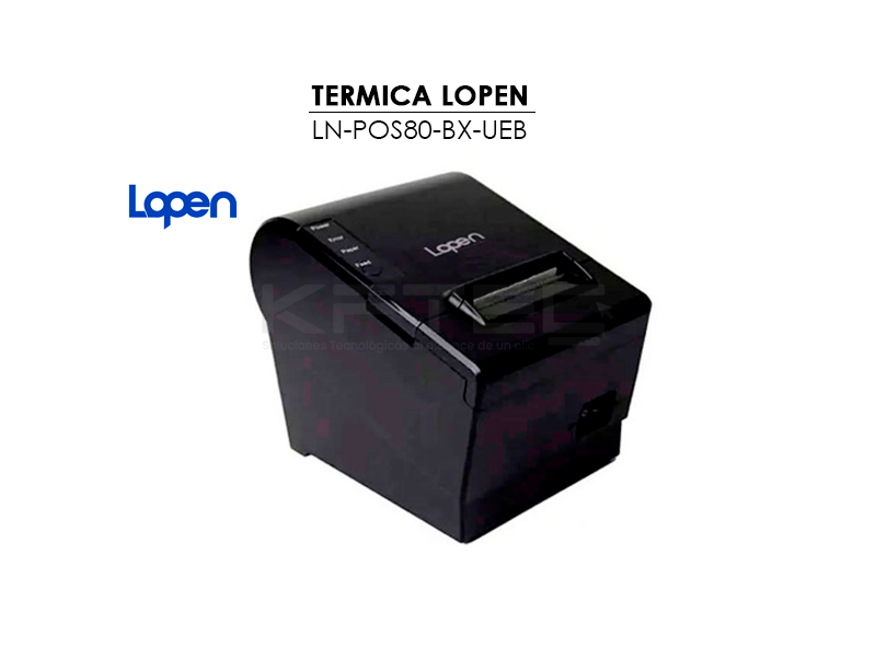 IMPRESORA TERMICA LOPEN (LN-POS80-BX-UEB) 80MM USB/ ETHERNET/ BLUETOTH - Imagen 2