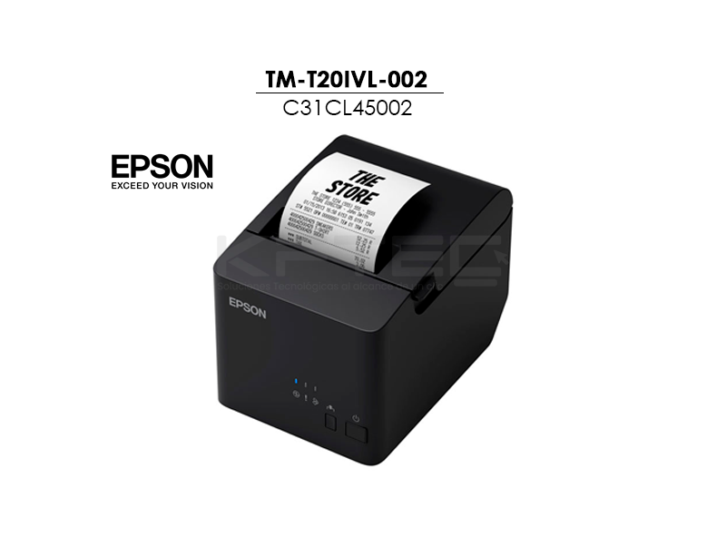IMPRESORA TERMICA EPSON TM-T20IVL-002 (C31CL45002) USB/ETHERNET - Imagen 2
