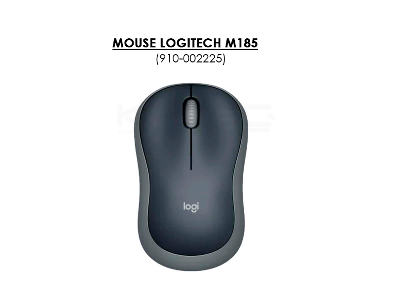 MOUSE LOGITECH M185 (910-002225) WIRELESS | GRAY - Imagen 2