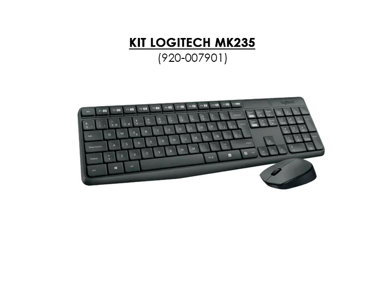 KIT LOGITECH MK235 (920-007901) WIRELESS | TECLADO + MOUSE - Imagen 2