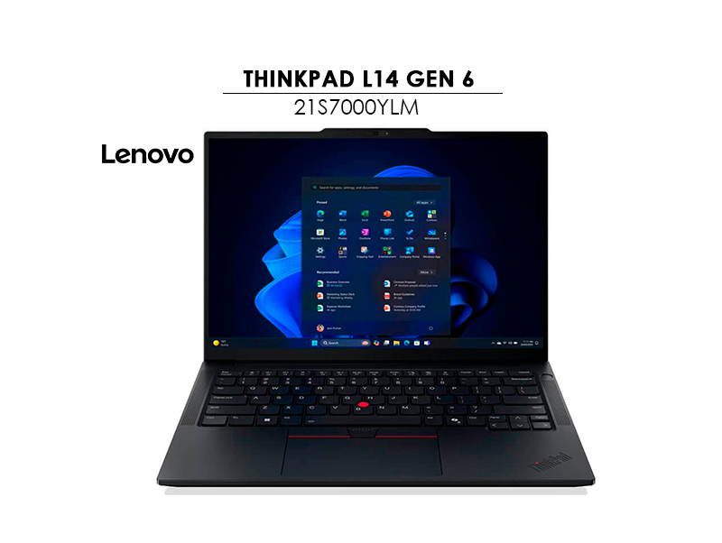 LAPTOP LENOVO THINKPAD L14 GEN 6 ULTRA 7-255U 16GB 1TB SSD 14 WUXGA WINDOWS 11 PRO (21S7000YLM) - Imagen 2
