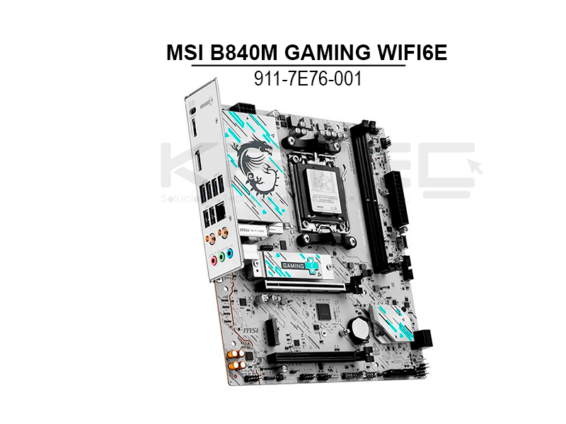 MAINBOARD MSI B840M GAMING WIFI6E ( 911-7E76-001 ) AM5 - Imagen 3