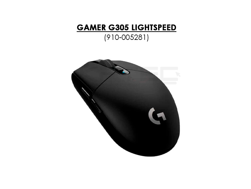 MOUSE GAMER LOGITECH G305 LIGHTSPEED (910-005281) WIRELESS | BLACK - Imagen 3