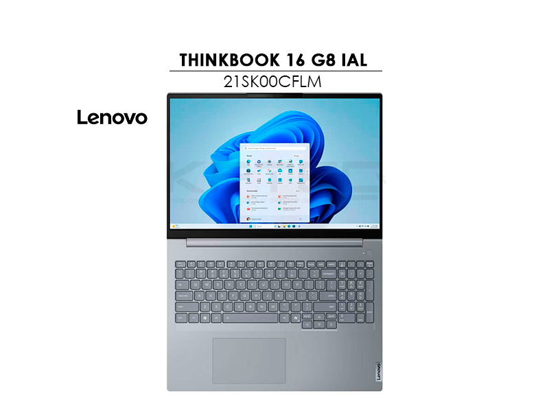 LAPTOP LENOVO THINKBOOK 16 G8 IAL ULTRA 7 255H 16GB 1TB SSD 16″ WUXGA WINDOWS 11 PRO (21SK00CFLM) - Imagen 3