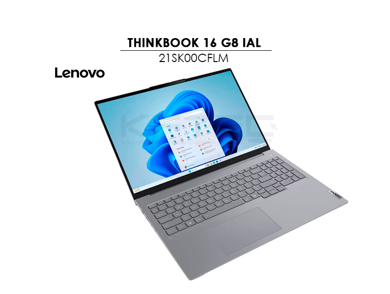 LAPTOP LENOVO THINKBOOK 16 G8 IAL ULTRA 7 255H 16GB 1TB SSD 16″ WUXGA WINDOWS 11 PRO (21SK00CFLM) - Imagen 4