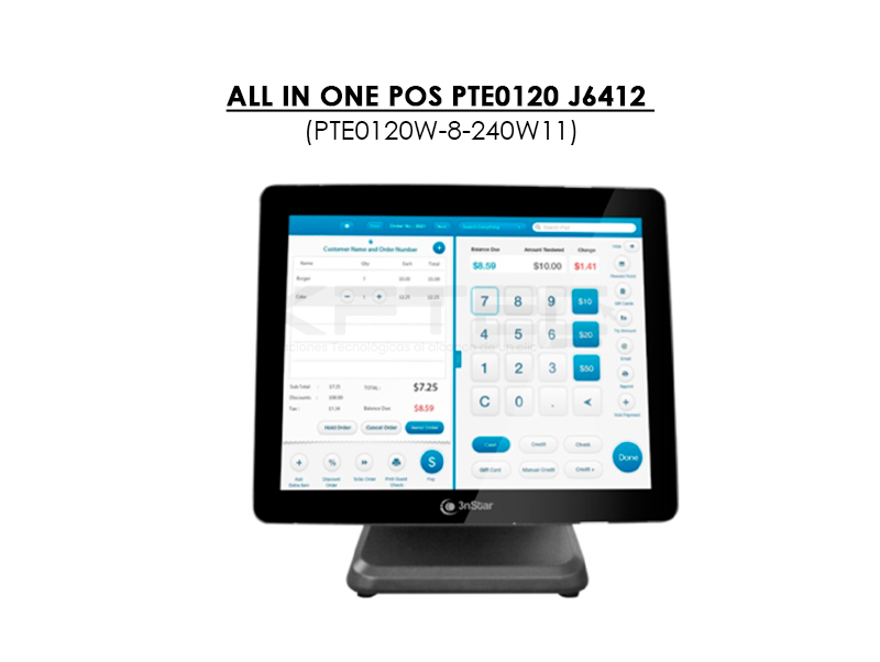 ALL IN ONE 3NSTAR POS PTE0120 J6412 8GB 240GB SSD WINDOWS 11 (PTE0120W-8-240W11) - Imagen 4