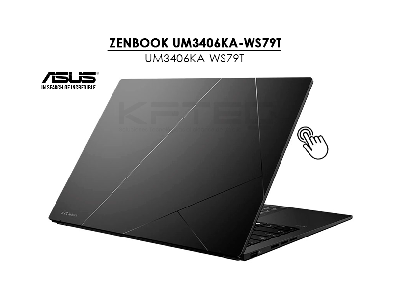 LAPTOP ASUS ZENBOOK UM3406KA-WS79T RYZEN AI 7-350 32GB 1TB SSD 14 FHD+ OLED TOUCHSCREEN WINDOWS 11 - Imagen 4