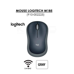 MOUSE LOGITECH M185 (910-002225) WIRELESS | GRAY