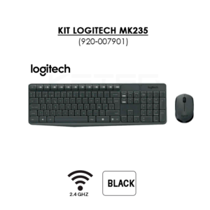 KIT LOGITECH MK235 (920-007901) WIRELESS | TECLADO + MOUSE
