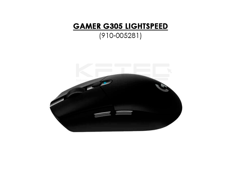 MOUSE GAMER LOGITECH G305 LIGHTSPEED (910-005281) WIRELESS | BLACK - Imagen 5