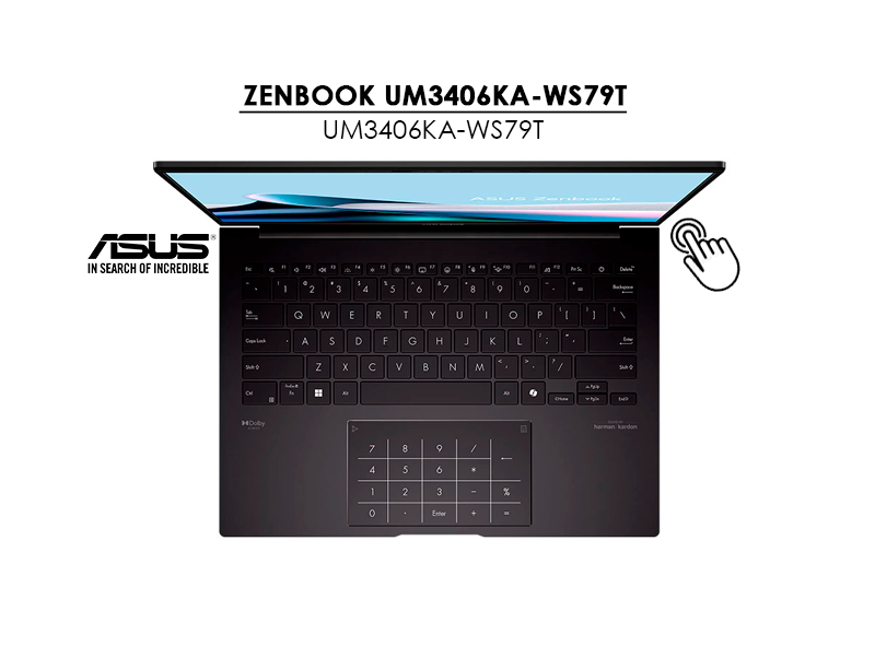 LAPTOP ASUS ZENBOOK UM3406KA-WS79T RYZEN AI 7-350 32GB 1TB SSD 14 FHD+ OLED TOUCHSCREEN WINDOWS 11 - Imagen 5