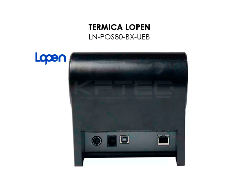 IMPRESORA TERMICA LOPEN (LN-POS80-BX-UEB) 80MM USB/ ETHERNET/ BLUETOTH - Imagen 5