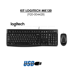 KIT LOGITECH MK120 (920-004428) TECLADO + MOUSE