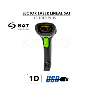 LECTOR DE CODIGOS DE BARRAS LASER LINEAL SAT LD101R PLUS USB