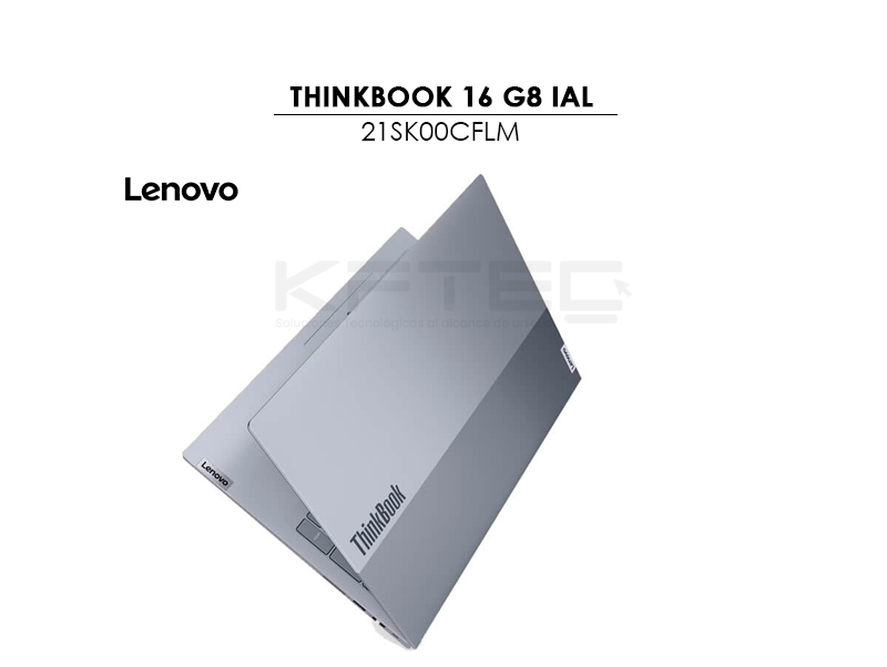 LAPTOP LENOVO THINKBOOK 16 G8 IAL ULTRA 7 255H 16GB 1TB SSD 16″ WUXGA WINDOWS 11 PRO (21SK00CFLM) - Imagen 6
