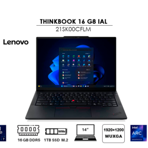 LAPTOP LENOVO THINKPAD E14 GEN 7 ULTRA 7-255H 16GB 1TB SSD 14″ WUXGA WINDOWS 11 PRO (21SY000WLM)