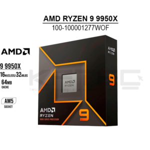PROCESADOR AMD RYZEN 9 9950X (100-100001277WOF) 4.3-5.7GHZ | AM5